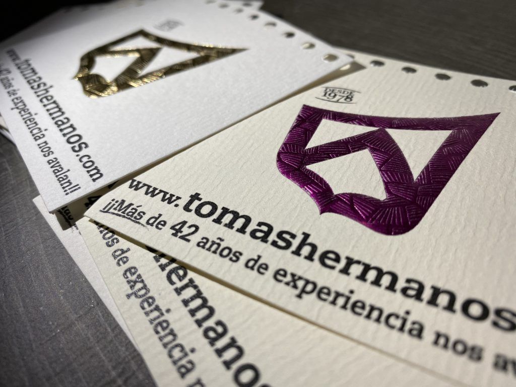 Stamping en seco personalizado en Madrid y España
